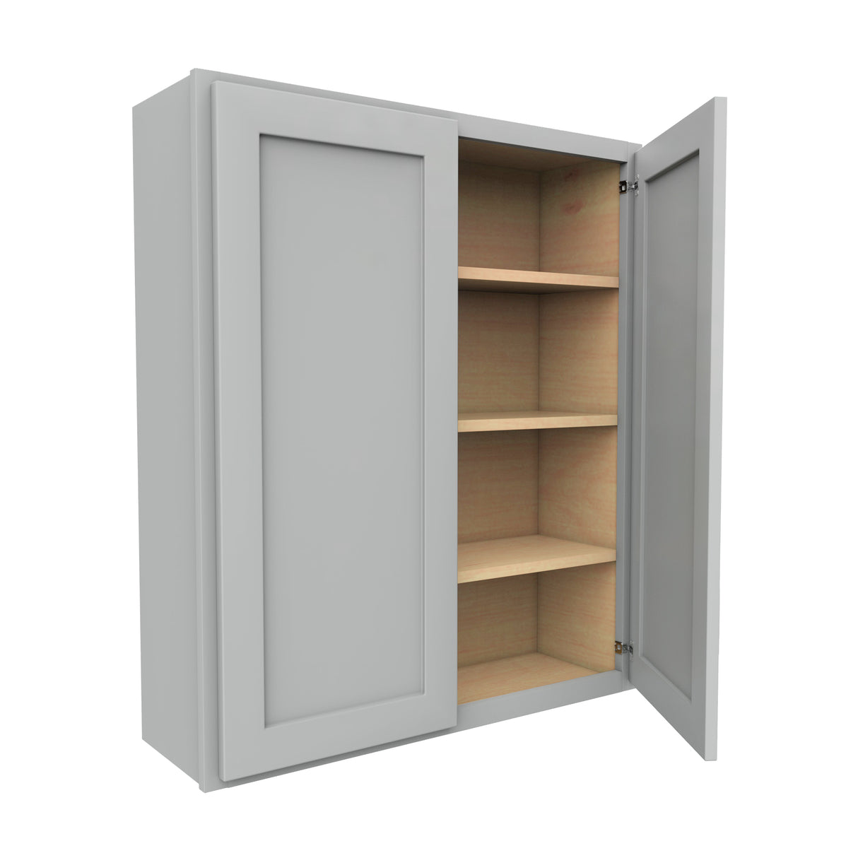 Luxor Misty Grey - Double Door Wall Cabinet | 36"W x 42"H x 12"D