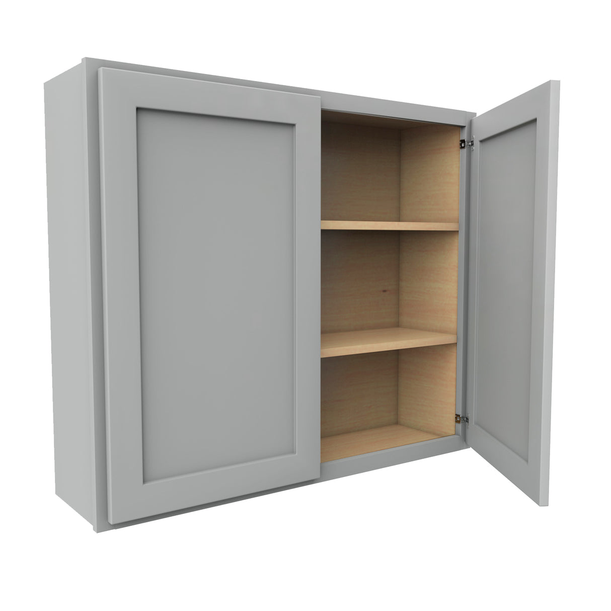 Luxor Misty Grey - Double Door Wall Cabinet | 42"W x 36"H x 12"D