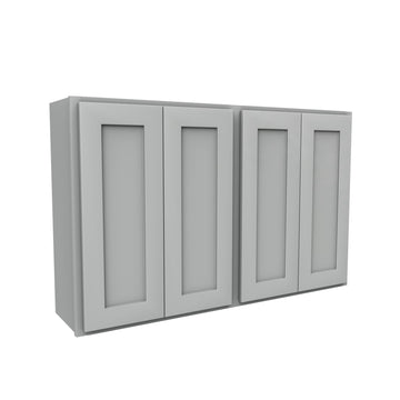 Luxor Misty Grey - 30” High 4 Door Wall Cabinet | 48