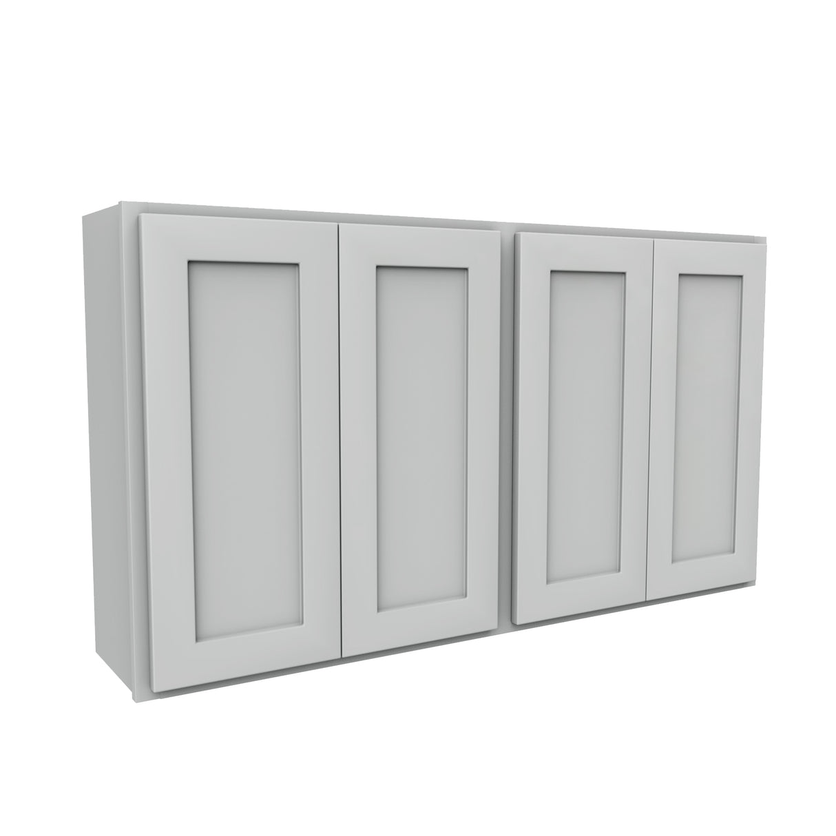 Luxor Misty Grey - 30 High 4 Door Wall Cabinet | 54"W x 30"H x 12"D