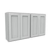 Luxor Misty Grey - 30 High 4 Door Wall Cabinet | 54"W x 30"H x 12"D