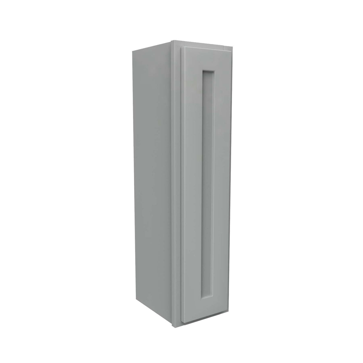 Luxor Misty Grey - Single Door Wall Cabinet | 9"W x 36"H x 12"D