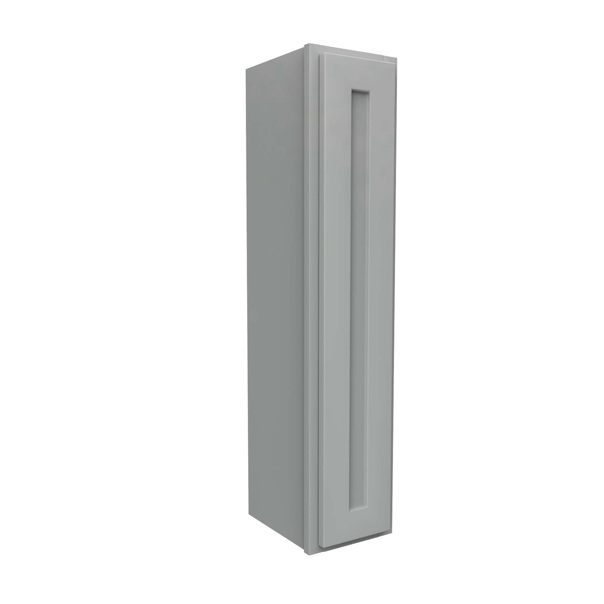 Luxor Misty Grey - Single Door Wall Cabinet | 9"W x 42"H x 12"D