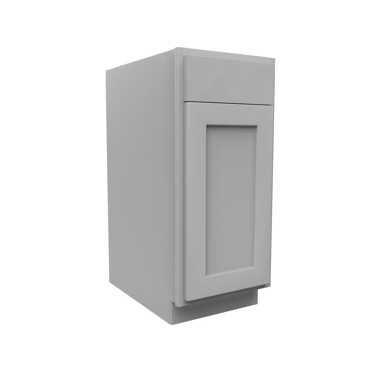 Luxor Misty Grey - Single Door Base Cabinet | 15"W x 34.5"H x 24"D