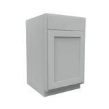 Luxor Misty Grey - Single Door Base Cabinet | 21"W x 34.5"H x 24"D