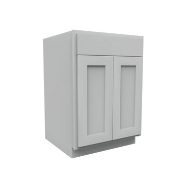 Luxor Misty Grey - Double Door Base Cabinet | 24