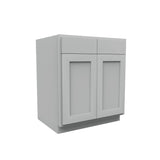 Luxor Misty Grey - 30"W x 32.5"H x 24"D | Base Cabinet, Handicap