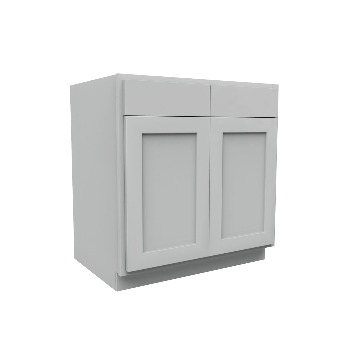 Luxor Misty Grey - Double Door Base Cabinet | 33"W x 34.5"H x 24"D