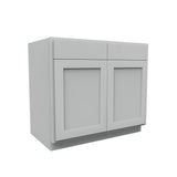 Luxor Misty Grey - Double Door Base Cabinet | 39"W x 34.5"H x 24"D