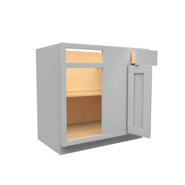 Luxor Misty Grey - Blind Base Cabinet | 27" W x 34.5"H x 24"D