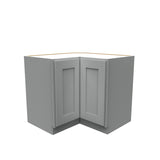 Luxor Misty Grey - Lazy Suzan Corner Base Cabinet | 33"W x 34.5"H x 24"D