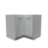 Luxor Misty Grey - 36"W x 32.5"H x 24"D | Square Corner Base Cabinet, Lazy Susan, Handicap