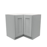 Luxor Misty Grey - Lazy Suzan Corner Base Cabinet | 36"W x 34.5"H x 24"D