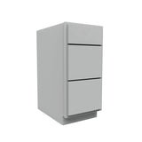 Luxor Misty Grey - 15"W x 32.5"H x 24"D | Drawer Base Cabinet, Handicap