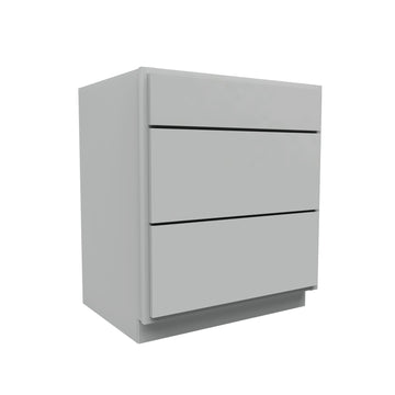 Luxor Misty Grey - 3 Drawer Base Cabinet | 30
