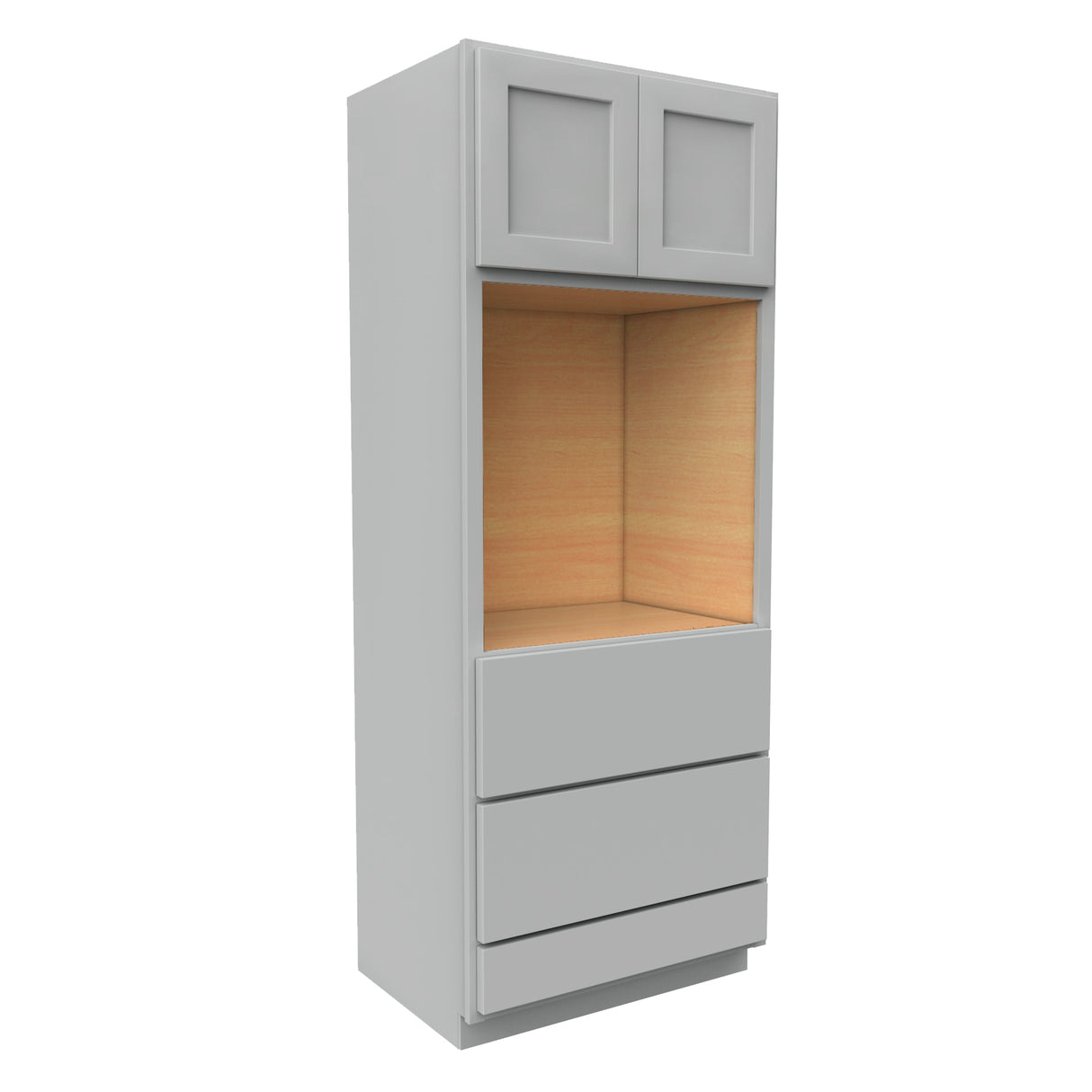 Luxor Misty Grey - Single Oven Cabinet | 33"W x 84"H x 24"D