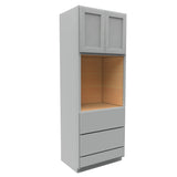 Luxor Misty Grey - Single Oven Cabinet | 33"W x 90"H x 24"D