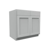 Luxor Misty Grey - Sink Base Cabinet | 36"W x 34.5"H x 24"D