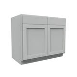 Luxor Misty Grey - Sink Base Cabinet | 42"W x 34.5"H x 24"D