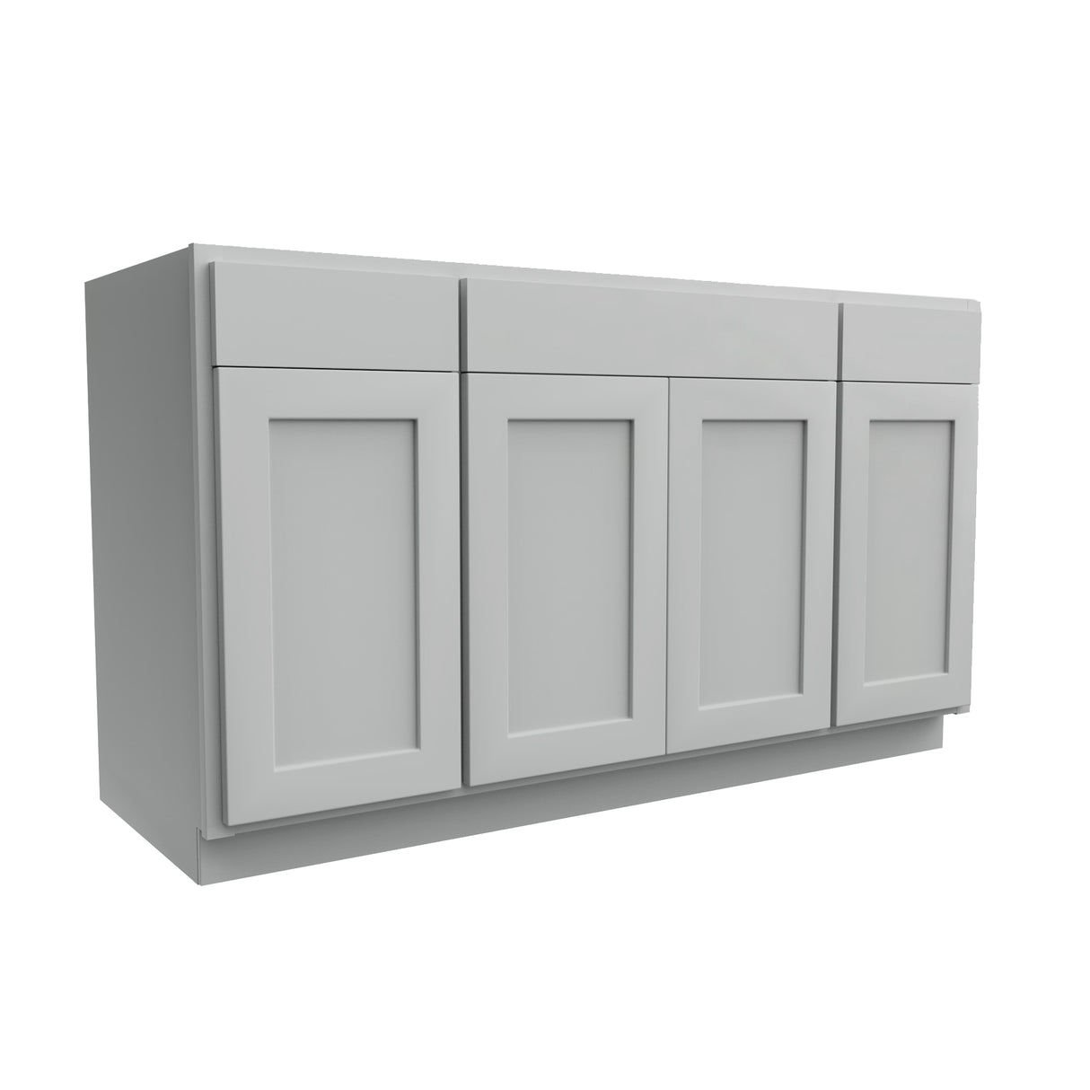 Luxor Misty Grey - 60"W x 34.5"H x 24"D | Sink Base Cabinet