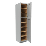 Luxor Misty Grey - Utility Cabinet | 18"W x 84"H x 24"D