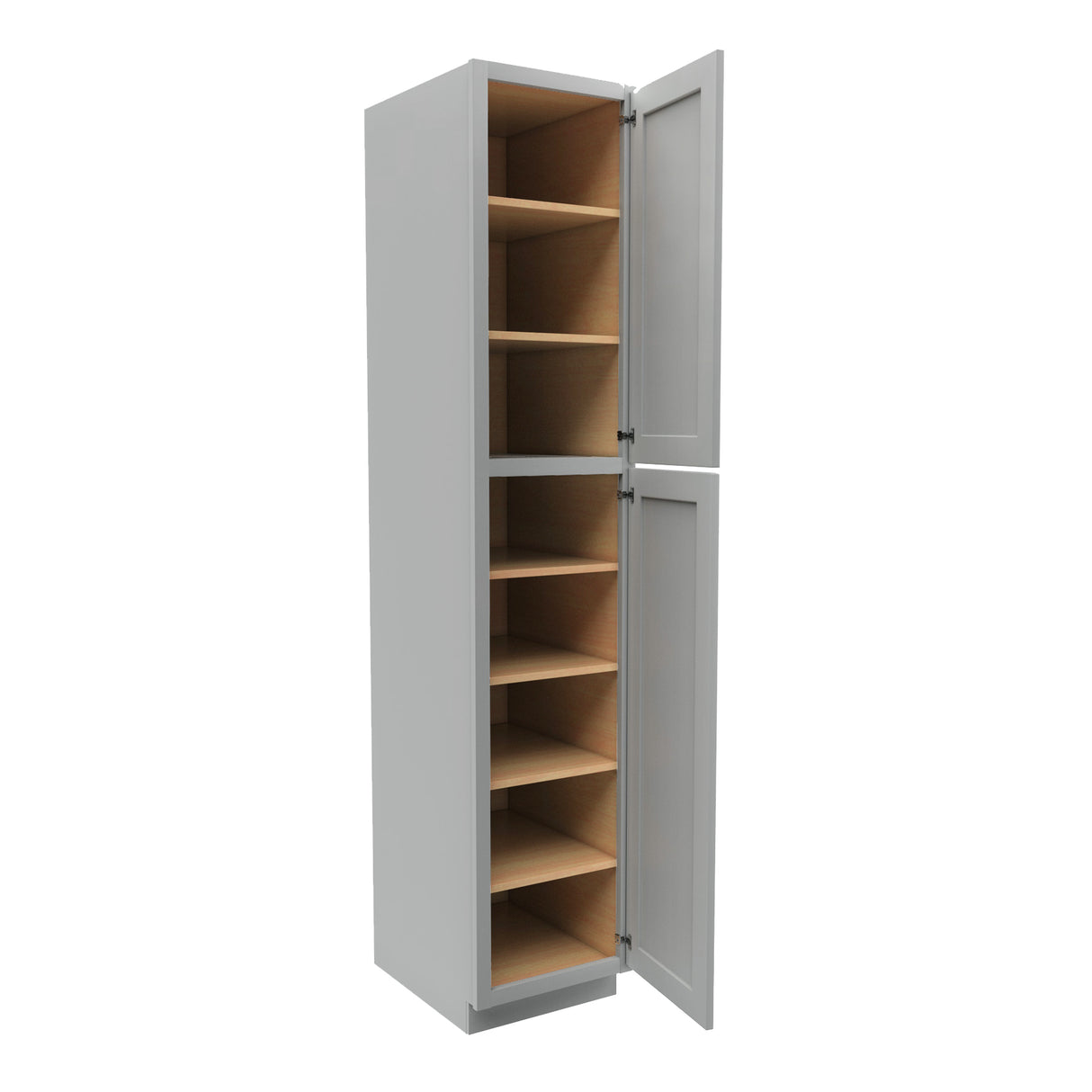 Luxor Misty Grey - Utility Cabinet | 18"W x 90"H x 24"D