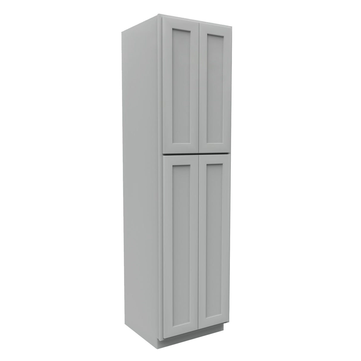 Luxor Misty Grey - Double Door Utility Cabinet | 24"W x 90"H x 24"D