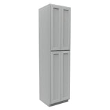 Luxor Misty Grey - Double Door Utility Cabinet | 24"W x 96"H x 24"D