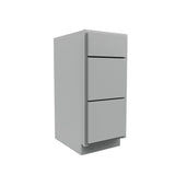 Luxor Misty Grey - Vanity Drawer Base Cabinet | 15"W x 34.5"H x 21"D