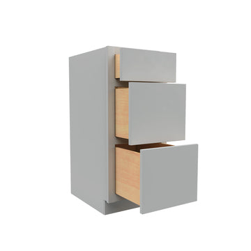 Luxor Misty Grey - Vanity Drawer Base Cabinet | 15"W x 34.5"H x 21"D