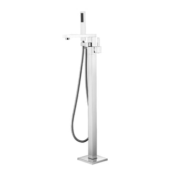 Mare Free Standing Bathtub Filler/Faucet w/ Handheld Showerwand - Chrome