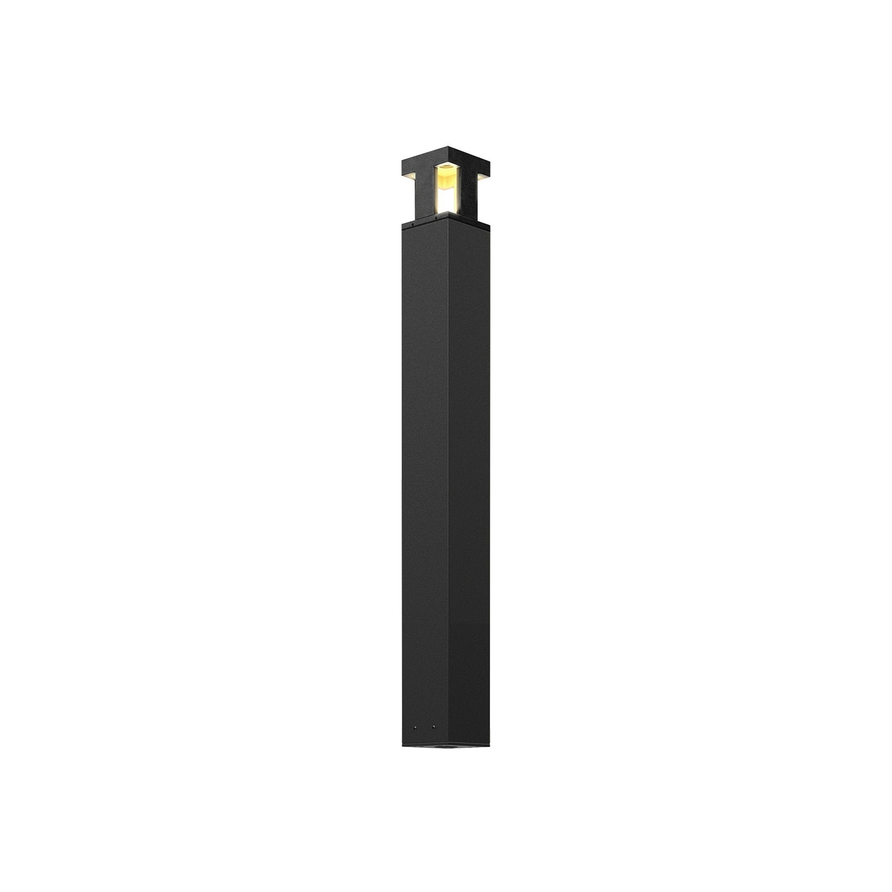 36 Inch LED Bollard Path Light with X-Shape Luminaire, Black Finish