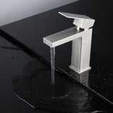 Monte Stainless Steel Single-Handle Single Hole Bathroom Sink Faucet in Gun Metal Finish