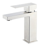 Monte Stainless Steel Single Hole Bathroom Faucet - Satin Nickel