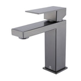 Monte Stainless Steel Single-Handle Single Hole Bathroom Sink Faucet in Gun Metal Finish