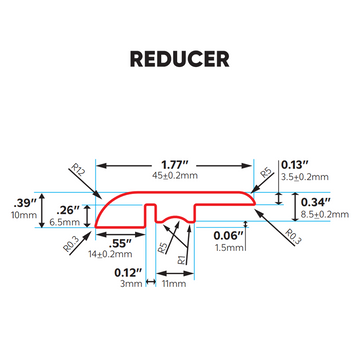 Indoor Delight Water Resistance Reducer in Tanin Honney - 94 Inch