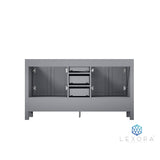 Jacques 60" Distressed Grey Vanity Cabinet Only