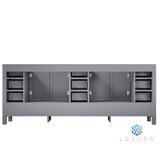 Jacques 84" Distressed Grey Vanity Cabinet Only