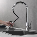 Olivi Brass Kitchen Faucet w/ Pull Down Sprayer - Chrome