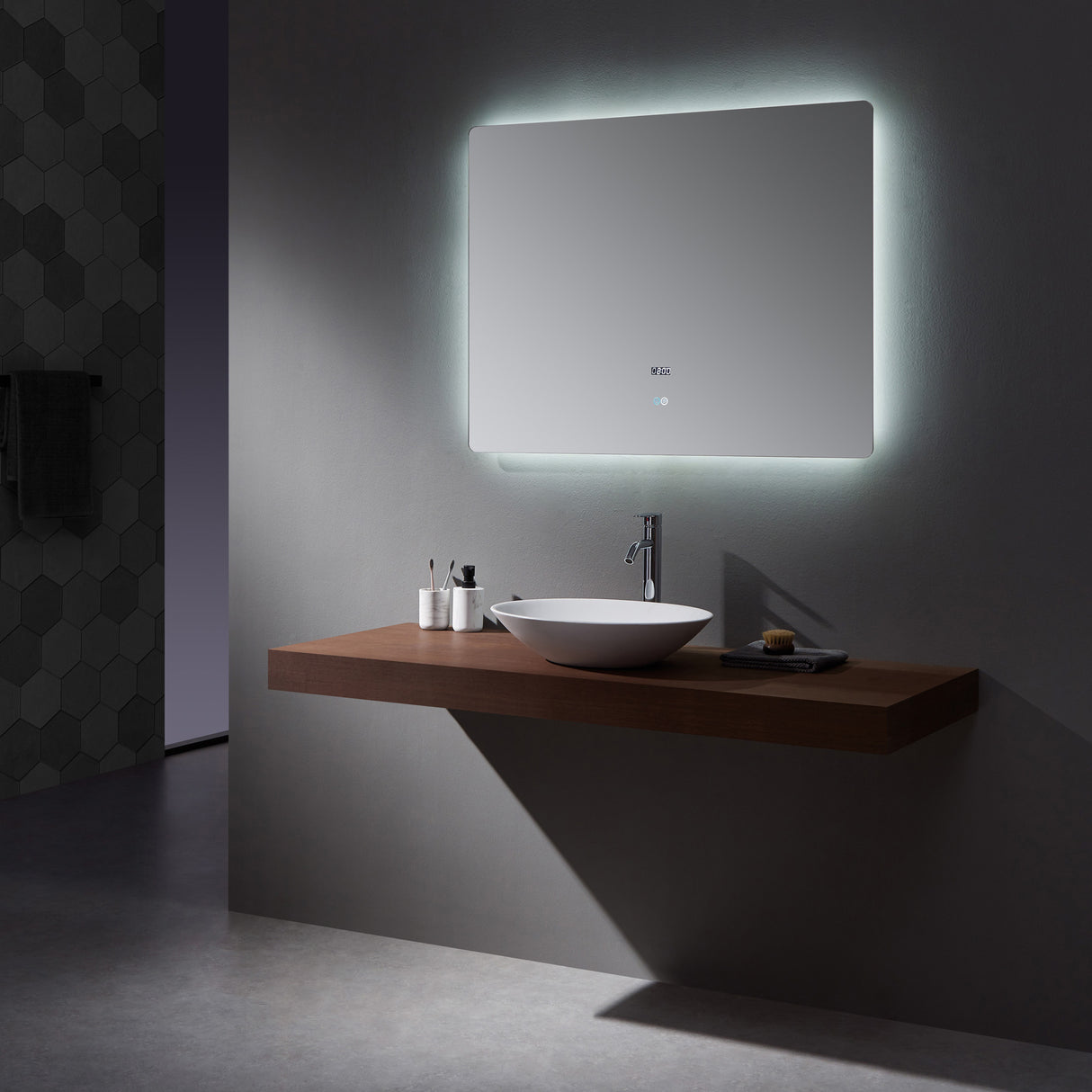 Lugano 42" Wide x 32" Tall LED Mirror w/ Defogger