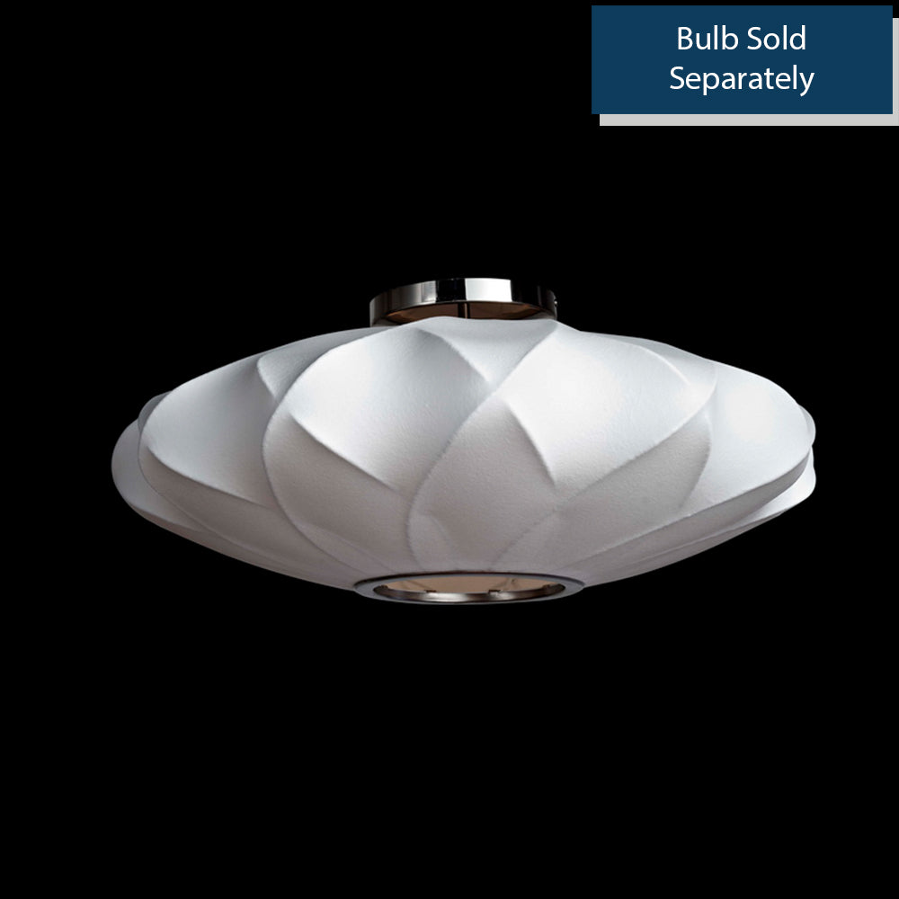 LED Flushmount Ceiling Lamp - White Finish