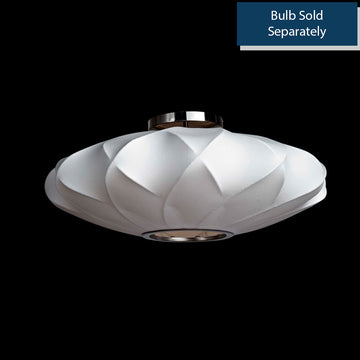LED Flushmount Ceiling Lamp - White Finish