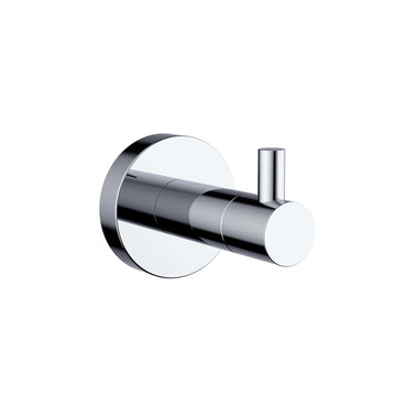 Bagno Nera Stainless Steel Wall Mount Bathroom Robe Hook in Chrome