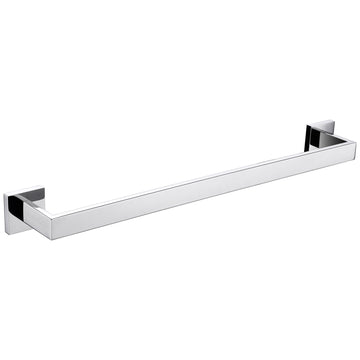 Bagno Lucido Stainless Steel 24 in. Wall Mounted Towel Bar in Chrome Finish