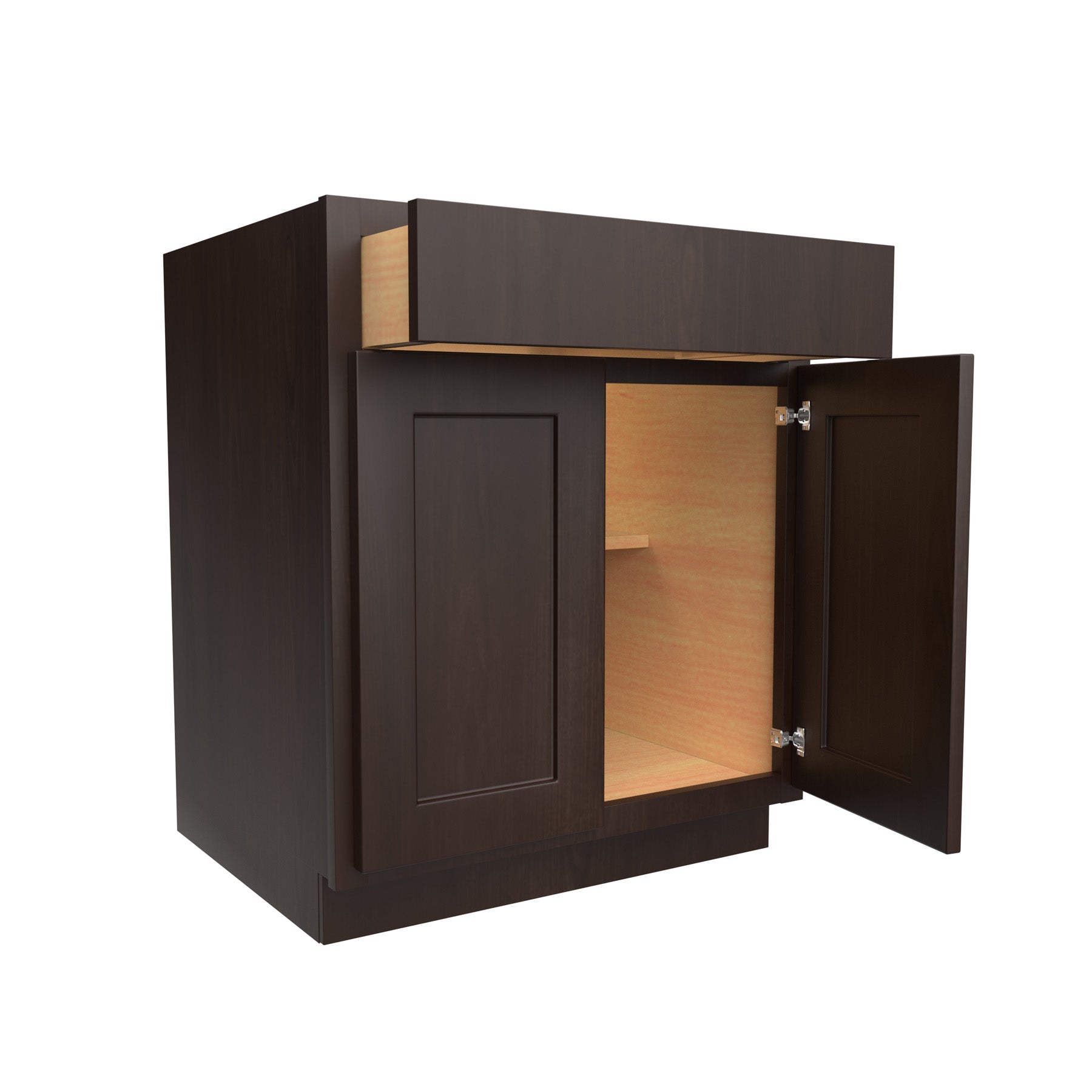 Base Cabinet, Handicap 27"W x 32.5"H x 24"D - RTA Luxor Espresso