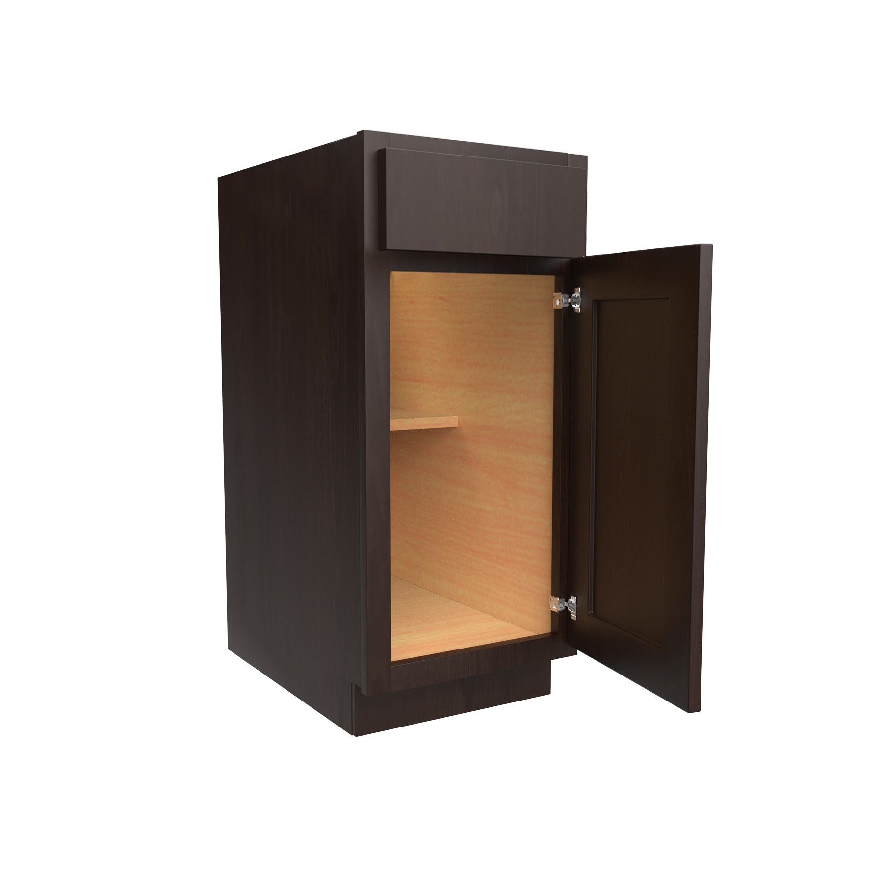 Luxor Espresso - -Single Door Base Vanity Cabinet | 18"W x 34.5"H x 21"D