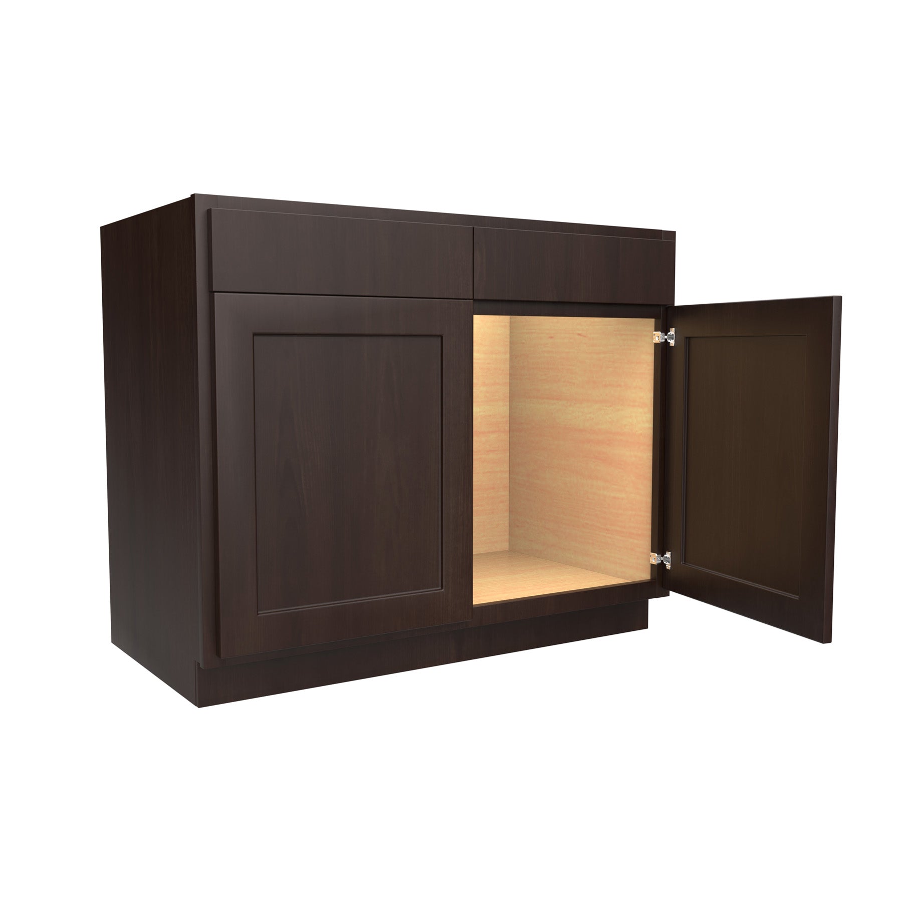 Luxor Espresso - Sink Base Cabinet | 42"W x 34.5"H x 24"D