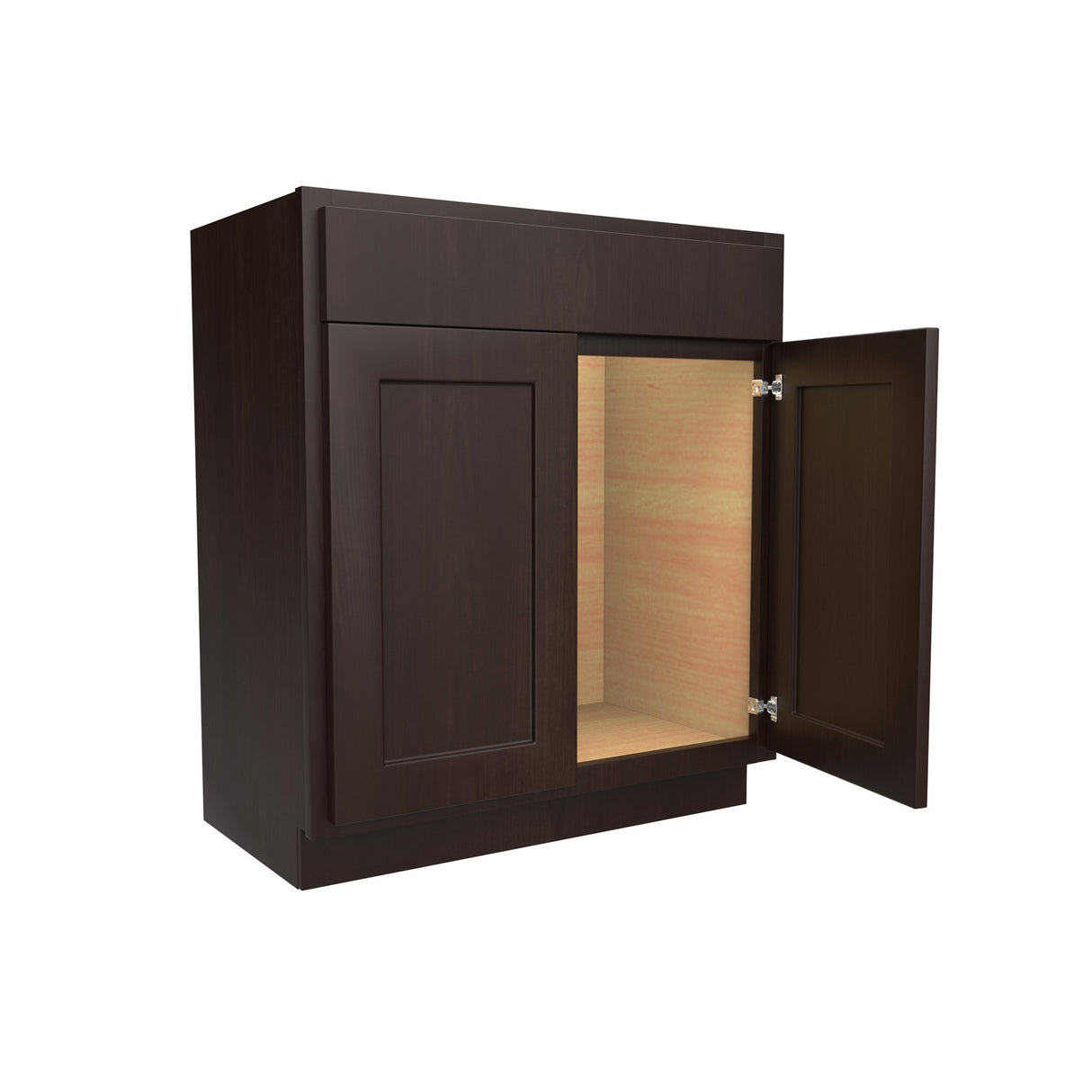 RTA Luxor Espresso - 30"W x 34.5"H x 18"D | Vanity Base Cabinet