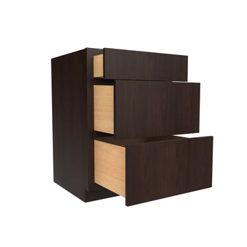 3 Drawer Base Cabinet | 24"W x 34.5"H x 24"D