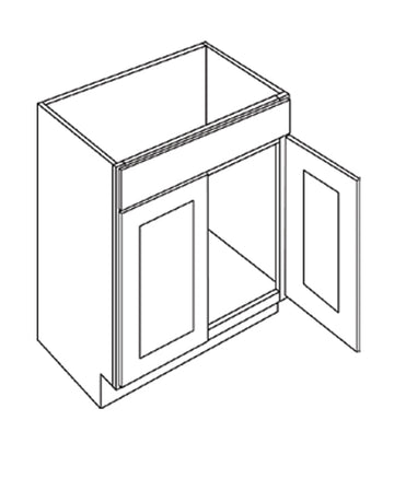 RTA - Fashion White - Double Door Vanity Cabinet | 36"W x 34.5"H x 21"D